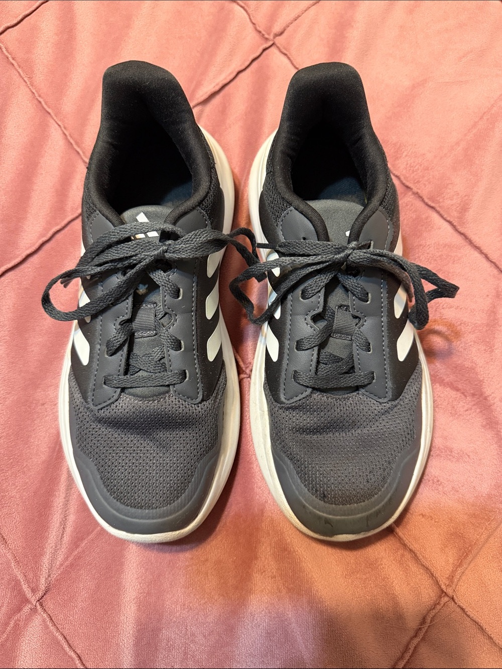 adidas Gray and White Kids Sneakers